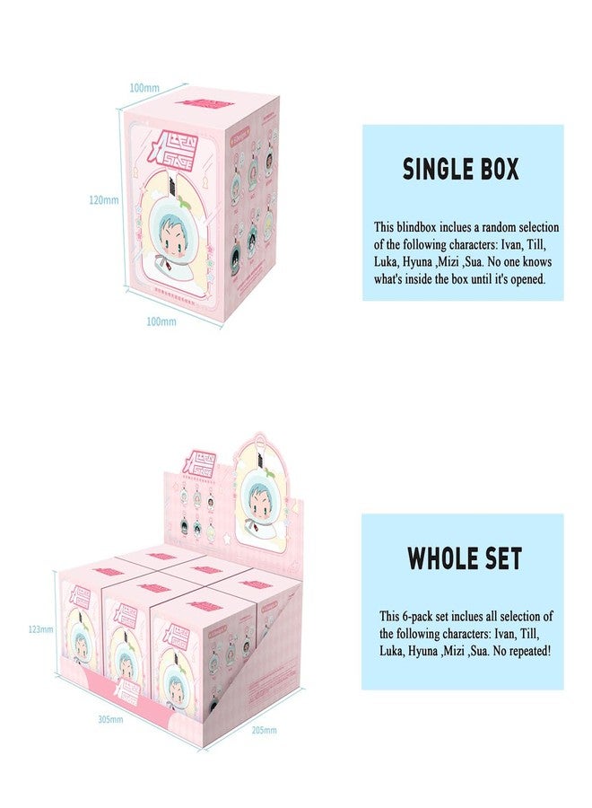 YJacuing Anime Alien Stage Teruterubozu Series Mystery Blind Box Keychains, Officially Licensed Collectible Chibi Bag Charm (Single Box, Contains One Random Character) - Image 3
